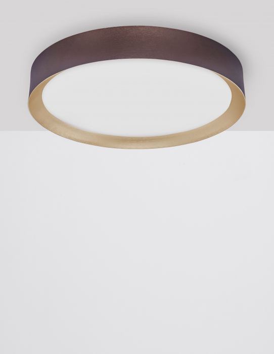 Plafoniera rotunda LED alba/neagra/maro Alise 50 cm, design modern, 9818452 - Novaluce [16]