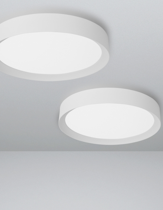 Plafoniera rotunda LED alba/neagra/maro Alise 50 cm, design modern, 9818452 - Novaluce [13]