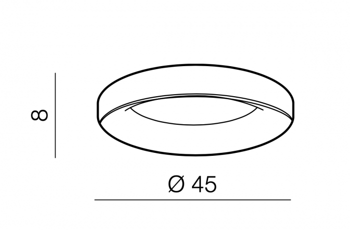 Plafoniera rotunda LED dimabila alba/neagra/gri Ivay Ø 45/78 cm, design modern, AZ 3434 - Azzardo [5]