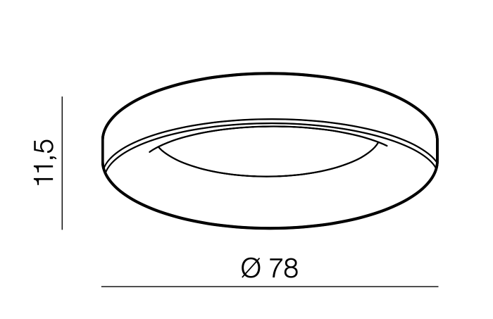 Plafoniera rotunda LED dimabila alba/neagra/gri Ivay Ø 45/78 cm, design modern, AZ 3434 - Azzardo [9]