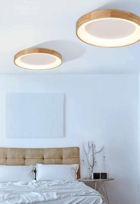 Plafoniera rotunda LED lemn natural Ivay Ø 45/65 cm, design modern, AZ 2697 - Azzardo [3]