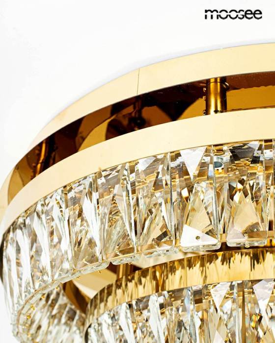 Plafonieră Savoy 2, Cristal Auriu - Moosee [5]