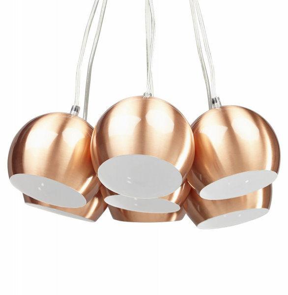 Lustra design SKAL, cupru, 7 corpuri, HL00350CO - Kokoon [3]