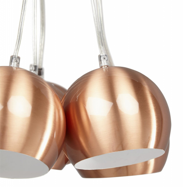 Lustra design SKAL, cupru, 7 corpuri, HL00350CO - Kokoon [4]