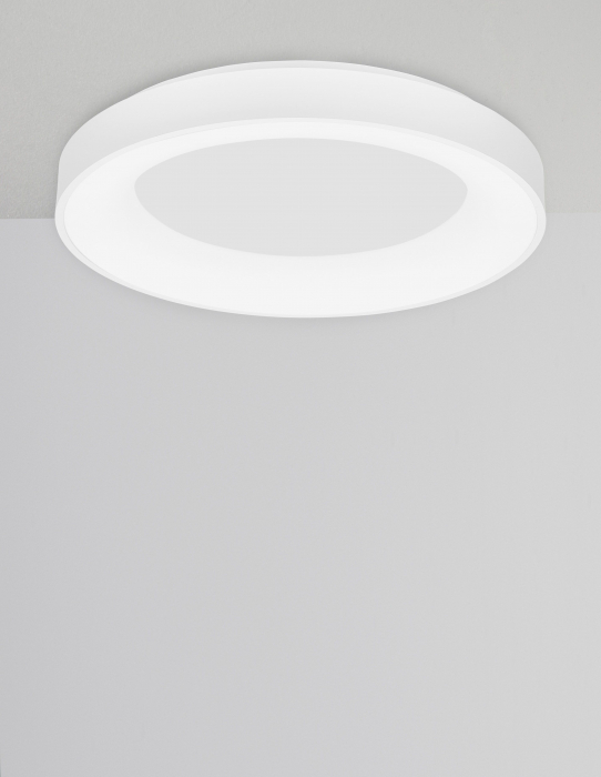 Plafoniera smart control Rondo Ø60 cm alba/neagra, iluminare LED dimabila, design modern, 9453041 - Novaluce [3]