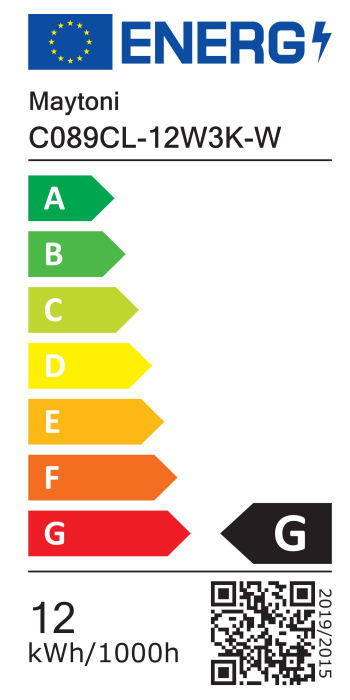 Plafonieră Vega, Aluminiu Alb, 12W, MAYTONI C089CL-12W3K-W [2]