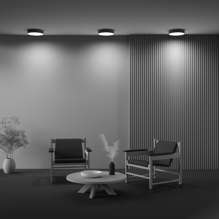 Plafonieră Zon, Aluminiu Negru, 36W, MAYTONI C032CL-36W3K-RD-B [3]