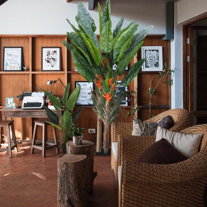 Planta artificiala Strelicja cu flori 260cm [2]
