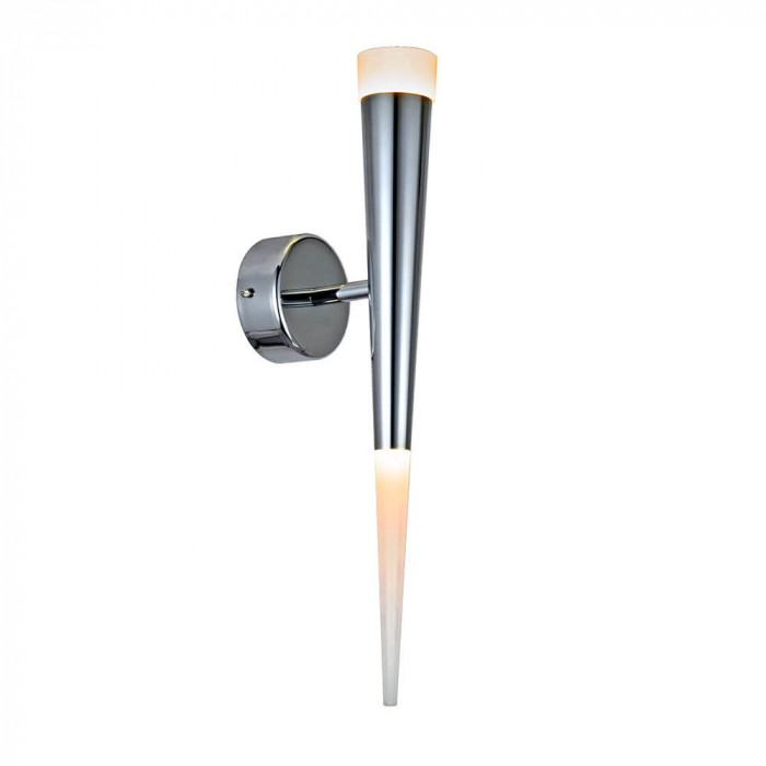 Aplica perete LED neagra/crom Hermina Ø 6x44,5 cm, design modern, iluminare la ambele capete, AZ 1009 - Azzardo [2]