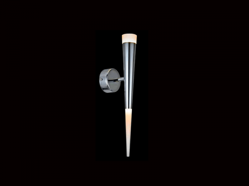 Aplica perete LED neagra/crom Hermina Ø 6x44,5 cm, design modern, iluminare la ambele capete, AZ 1009 - Azzardo [3]