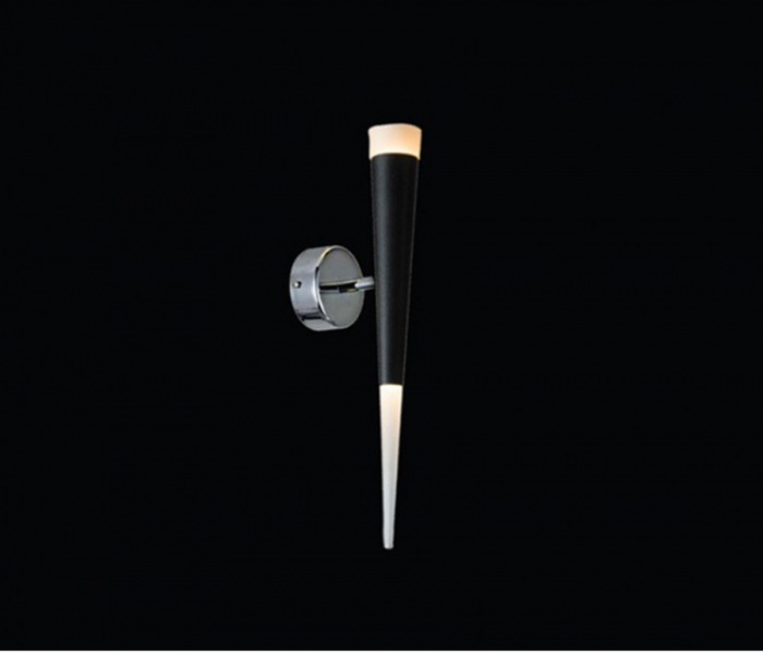 Aplica perete LED neagra/crom Hermina Ø 6x44,5 cm, design modern, iluminare la ambele capete, AZ 1009 - Azzardo [8]
