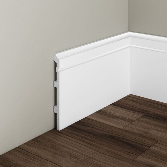 Plinta decorativa din polimer rigid S25 - 16x1.5x200 cm [1]