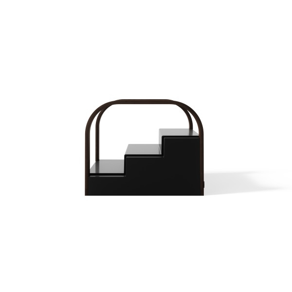 Poliță Bellwood 55x13x16 cm, 70% din Plastic Reciclat și Lemn Provenit din Surse Regenerabile Negru/Maro - Umbra [4]