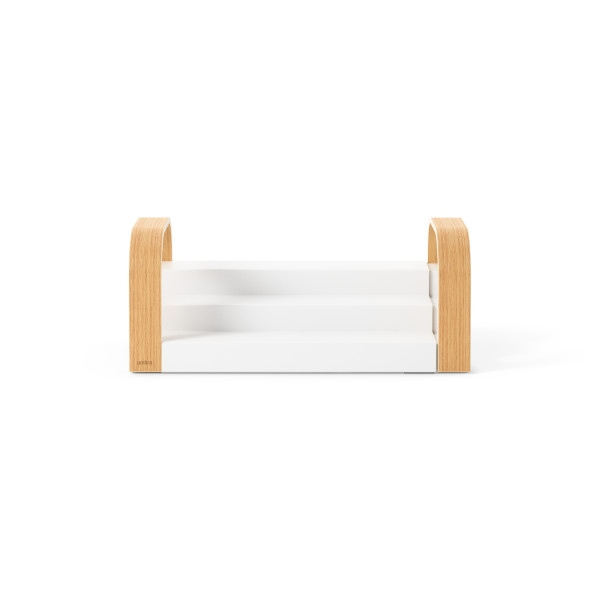 Poliță Bellwood 55x13x16 cm, 70% Plastic Provenit din Reciclare și Lemn Provenit din Surse Regenerabile Alb/Maro Deschis - Umbra [4]