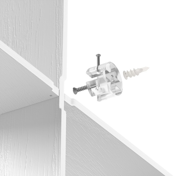 Poliță din Lemn Natural Îndoit Alb, 62x16x47cm, Umbra 1017571-660 [5]