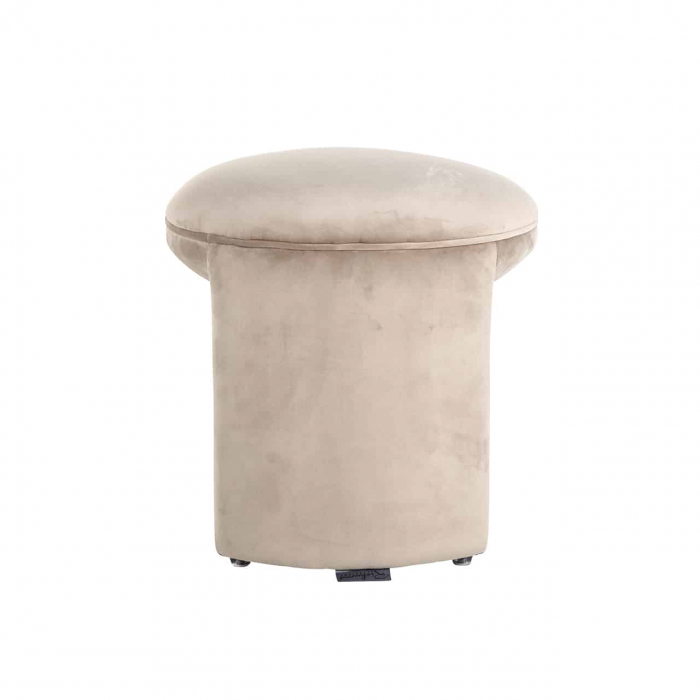 Pouf din catifea kaki Fargo (Quartz Khaki 903), S4548 KHAKI VELVET - Richmond Interiors [2]