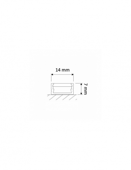 Profil LED 3m negru - diffuser negru [2]