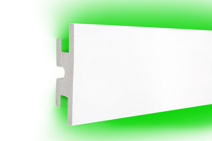 Profil pentru banda LED din polistiren extrudat acoperit cu rasina minerala KD302 - 12x4x115 cm [1]