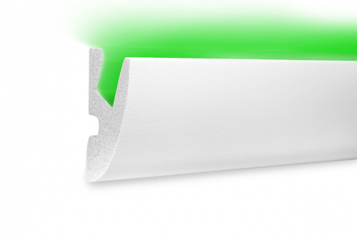 Profil pentru banda LED din polistiren extrudat acoperit cu rasina minerala KD303 - 6.5x4x115 cm [1]