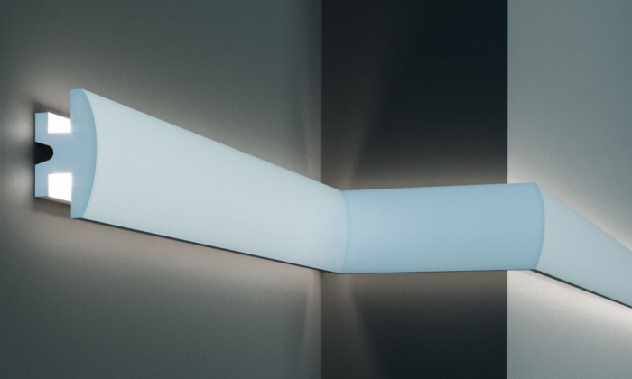 Profil pentru banda LED din polistiren extrudat acoperit cu rasina minerala KD305 - 9x5x115 cm [1]