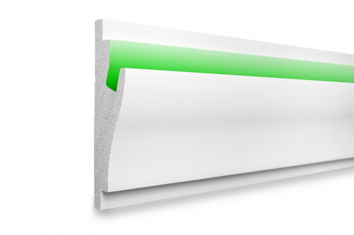 Profil pentru banda LED din polistiren extrudat acoperit cu rasina minerala KD403 - 17x5x115 cm [5]