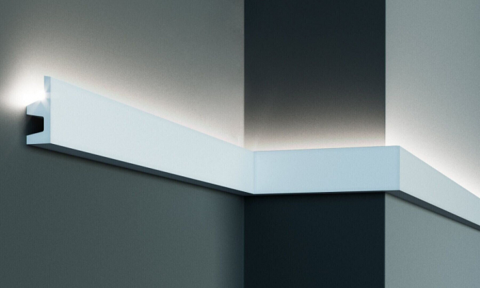 Profil pentru banda LED din poliuretan Flexibil KF501F - 6.2x2.5x200 cm [1]