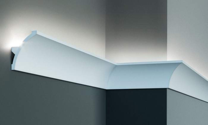 Profil pentru banda LED din poliuretan Flexibil KF702F - 8x6x200 cm [1]