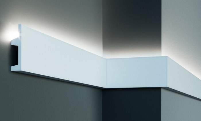 Profil pentru banda LED din poliuretan KF504 - 10.2x2.5x200 cm [1]