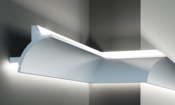Profil pentru banda LED din poliuretan KF706 - 11.5x11.5x200 cm [4]