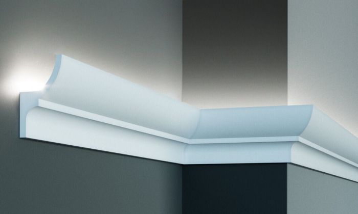 Profil pentru banda LED din poliuretan KF712 - 10x5.5x200 cm [1]