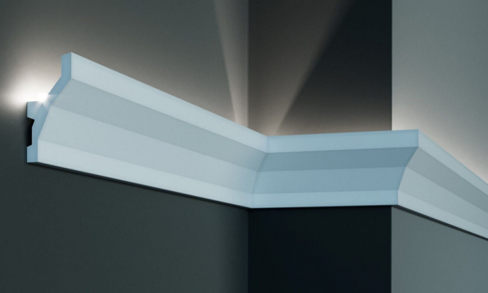 Profil pentru banda LED din poliuretan KF719 - 9.7x4.5x200 cm [1]