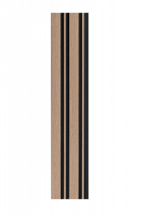 Profil stanga pentru panou riflat 3D Milo, Oak Sonoma, 270x4.2cm, Lamelio [1]