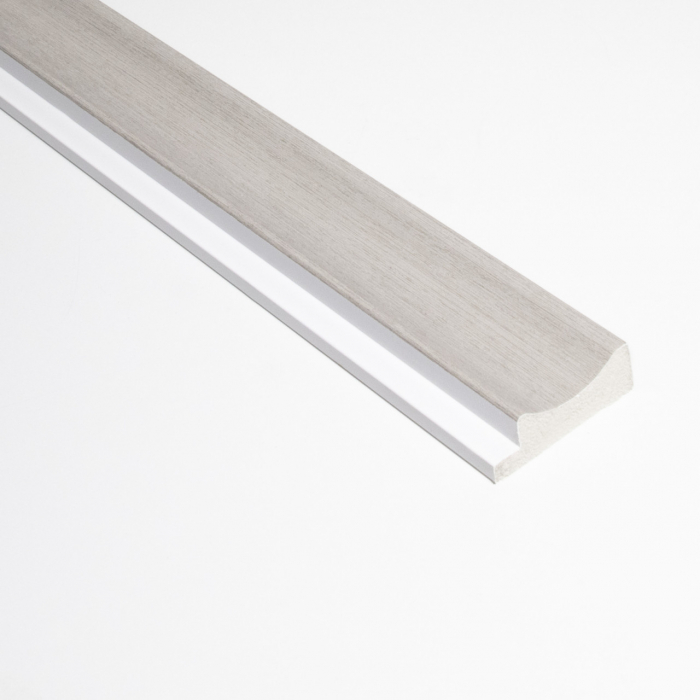 Profil stanga pentru panou riflat 3D Onda, Gri, 270x3.8cm, Lamelio [1]