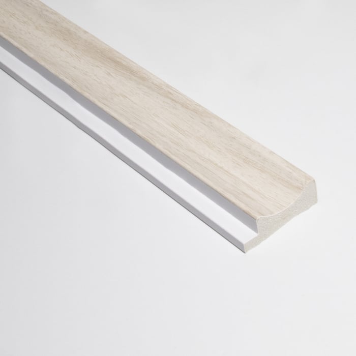 Profil stanga pentru panou riflat 3D Onda, Stejar Alb, 270x3.8cm, Lamelio [1]