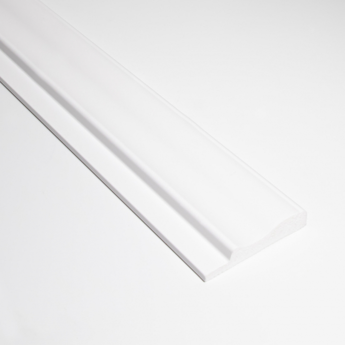 Profil stanga pentru panou riflat 3D Versal, Alb, 270x6.4 cm, Lamelio [1]