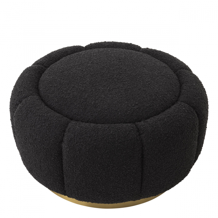   Ottoman Inger bouclé negru 115778 EICHHOLTZ [2]