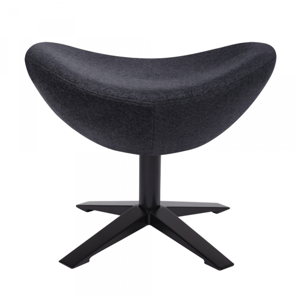 Puf modern Egg Wide Black diverse culori, lana casmir/otel, HE-066.SHO13.OTTO.B - King [6]