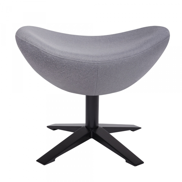 Puf modern Egg Wide Black diverse culori, lana casmir/otel, HE-066.SHO13.OTTO.B - King [10]