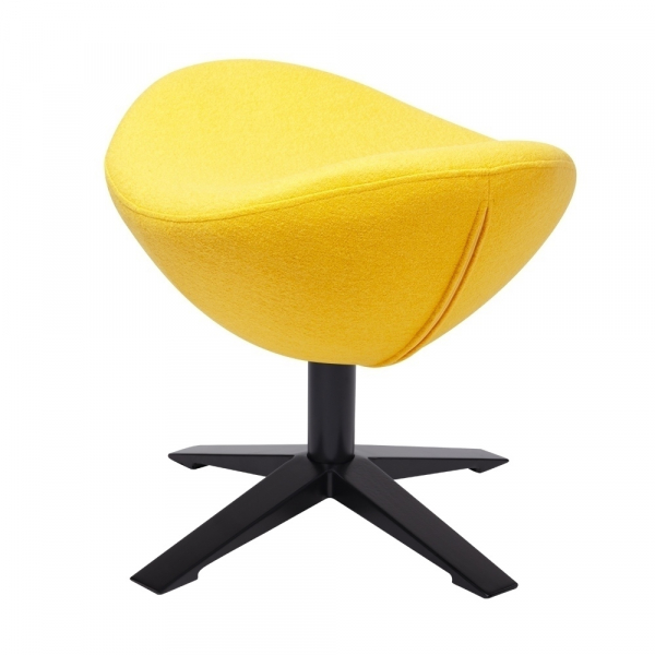 Puf modern Egg Wide Black diverse culori, lana casmir/otel, HE-066.SHO13.OTTO.B - King [20]