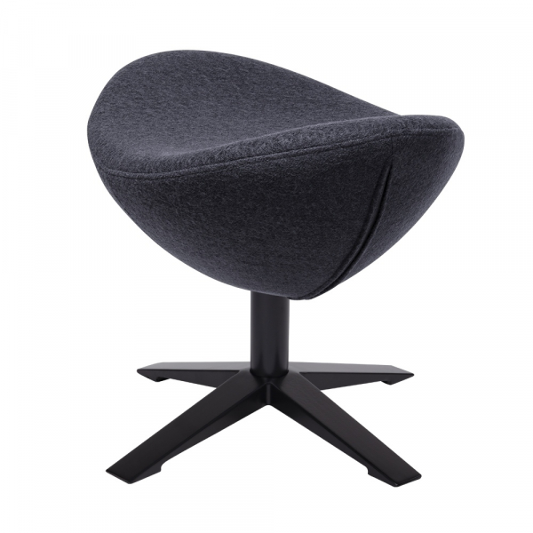Puf modern Egg Wide Black diverse culori, lana casmir/otel, HE-066.SHO13.OTTO.B - King [11]