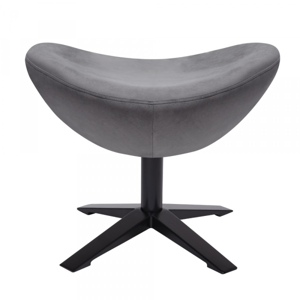 Puf modern Egg Wide Velvet Black diverse culori, velur/otel, HE-066.HM8-19.OTTO.B - King [5]