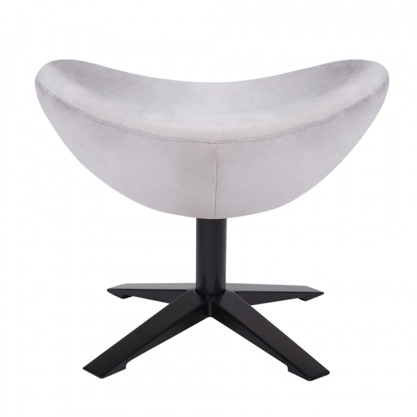 Puf modern Egg Wide Velvet Black diverse culori, velur/otel, HE-066.HM8-19.OTTO.B - King [14]