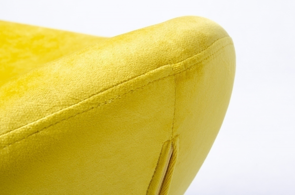 Puf modern Egg Wide Velvet Black diverse culori, velur/otel, HE-066.HM8-19.OTTO.B - King [21]