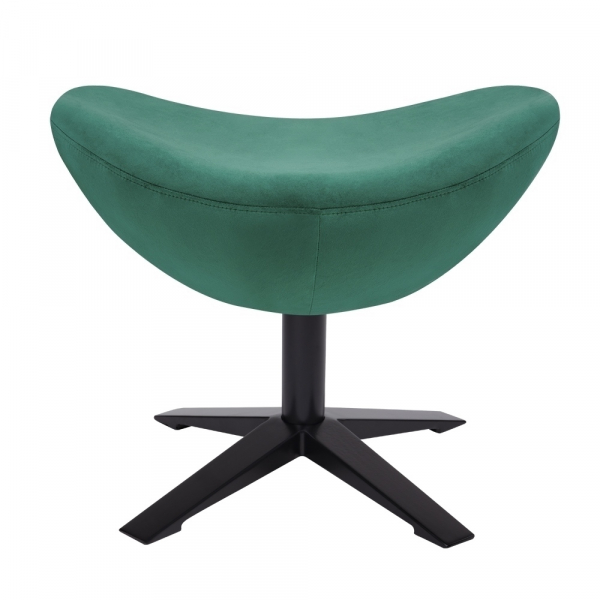 Puf modern Egg Wide Velvet Black diverse culori, velur/otel, HE-066.HM8-19.OTTO.B - King [8]