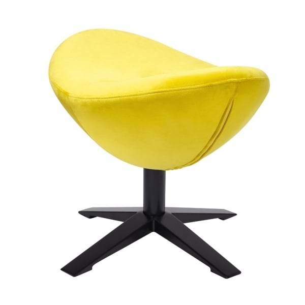 Puf modern Egg Wide Velvet Black diverse culori, velur/otel, HE-066.HM8-19.OTTO.B - King [19]
