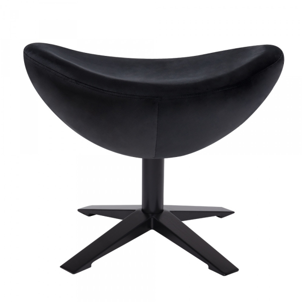 Puf modern Egg Wide Velvet Black diverse culori, velur/otel, HE-066.HM8-19.OTTO.B - King [11]