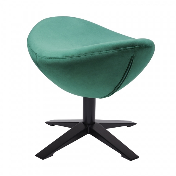 Puf modern Egg Wide Velvet Black diverse culori, velur/otel, HE-066.HM8-19.OTTO.B - King [7]