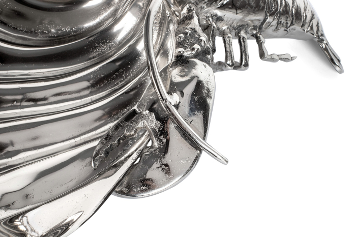 Răcitor pentru Băuturi / Platou Lobster 58x43x19 cm, Aluminiu Argintiu - Kare Design [2]