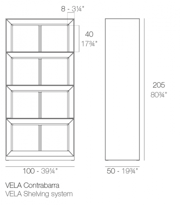 Raft terasa/gradina LED RGBW Vela 100x205 cm rezistent la apa, smart control, 54124 - Vondom [2]