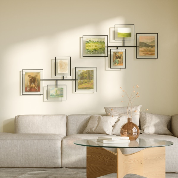 Ramă Foto Flute Wall 57x8x99 cm, Metal Negru - Umbra [10]